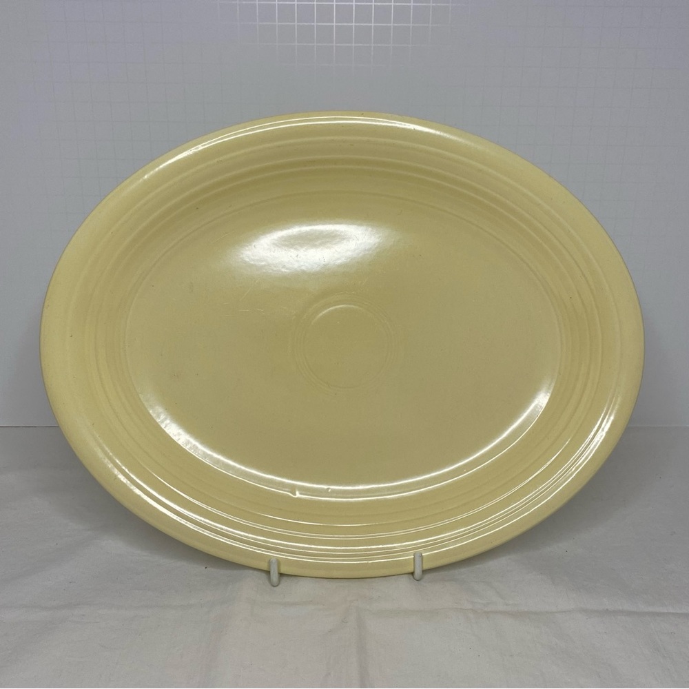 Vintage Fiesta 12” Oval Platter - Ivory